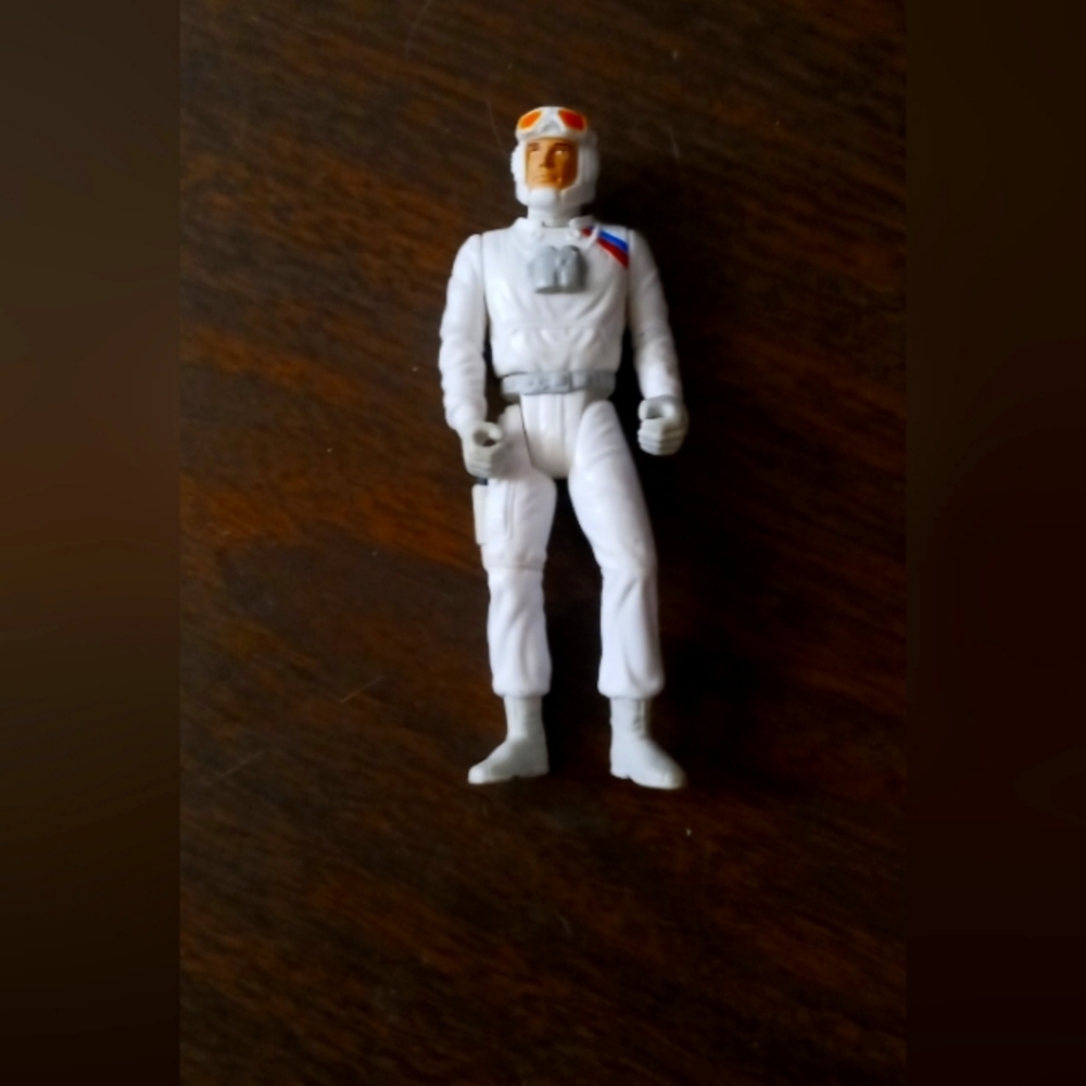 White Pilot Action Figure Toy - Kids Toys vintage from the late 1970s